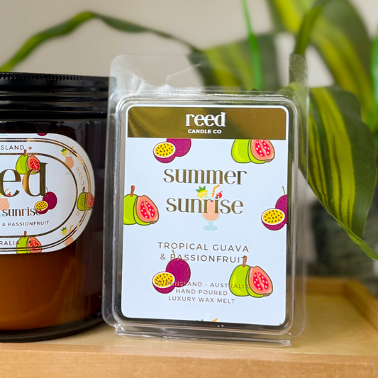 SUMMER SUNRISE - Tropical Guava & Passionfruit Wax Melts *PREORDER*